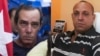 Combinación de fotografías de Lázaro Yuri Valle Roca y Jorge Bello Domínguez, periodistas independientes cubanos encarcelados en el Combinado del Este.