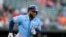 Yandy Díaz con los Tampa Bay Rays contra los Orioles de Baltimore, el 8 de mayo de 2023. (AP/Julio Cortez).