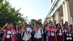 Comienzo del curso escolar 2015-2016. Foto EFE.