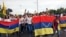 El "plantón" opositor en Anzoátegui. (NTN24 Venezuela)