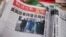 Copia del diario Global Times en portada el 21 de enero del 2021 en Beijing.