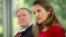 La canciller canadiense Chrystia Freeland junto su homólogo estadounidense, Mike Pompeo, en conferencia de prensa en Ottawa.