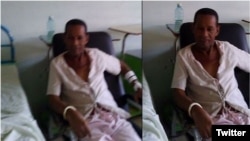 Fotos de Tomás Núñez Magdariaga en su día 45 de huelga de hambre tomadas por un amigo que logró burlar la vigilancia de la Seguridad del Estado. (Cristian Crespo F. @cristiancrespoj)