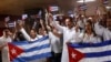 Médicos cubanos llegan al Aeropuerto Internacional José Martí de La Habana procedentes de Bolivia.