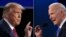 El presidente Donald Trump y el presidente electo Joe Biden, el 22 de octubre de 2020. (Jim Watson/AFP).