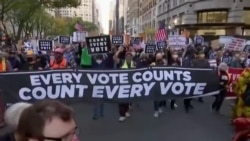 Protestas en Estados Unidos tras jornada electoral inconclusa Protestas en Estados Unidos tras jornada electoral inconclusa