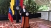 El líder opositor venezolano Juan Guaidó en una conferencia de prensa en el este de Caracas, el 19 de mayo de 2021. Foto: Álvaro Algarra - VOA